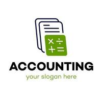 Accounting logotype vector isolated