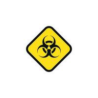 Biohazard caution warning symbol design vector