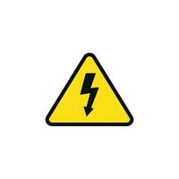alto voltaje precaución advertencia símbolo diseño vector