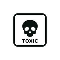 Poison toxic packaging mark icon symbol vector