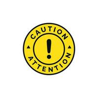 Attention warning exclamation symbol design vector