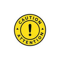 Attention warning exclamation symbol design vector