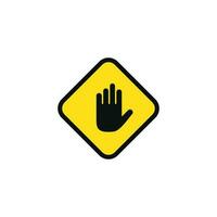 Do not enter caution warning symbol design vector