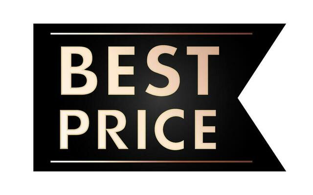 Best price sticker isolated on background