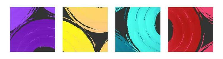 Banner set texture abstract different color vector