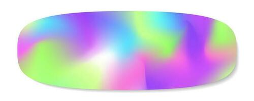 Sticker holography y2k style neon color vector