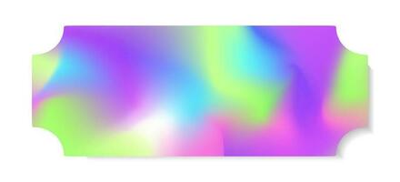 Sticker vector y2k holography style neon color