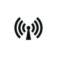 Antenna icon isolated on white background vector
