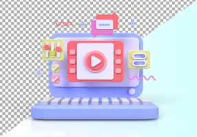 Web development for UI UX design concept illustration Landing page template business idea background psd