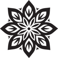 snowflake in flat style isolated on background png