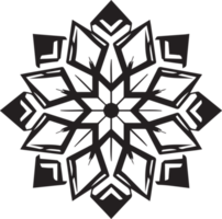 snowflake in flat style isolated on background png