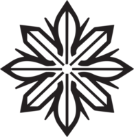 snowflake in flat style isolated on background png