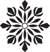 snowflake in flat style isolated on background png