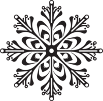 snowflake in flat style isolated on background png