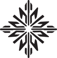 snowflake in flat style isolated on background png