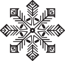 snöflinga i platt stil isolerat på bakgrund png