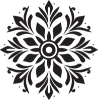 snowflake in flat style isolated on background png