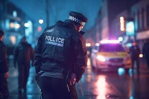 police arresting someone on the street with photo