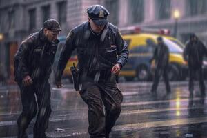police arresting someone on the street with photo