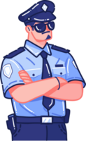 fofa policial dentro plano estilo isolado em fundo png