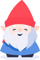 christmas gnome in flat style isolated on background png