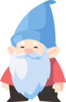 christmas gnome in flat style isolated on background png