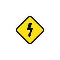 High voltage caution warning symbol design vector