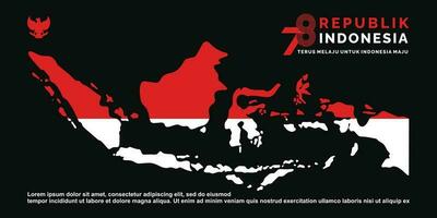 17 August. Indonesia Happy Independence Day banner, greeting card, background vector. Dirgahayu Republik Indonesia vector