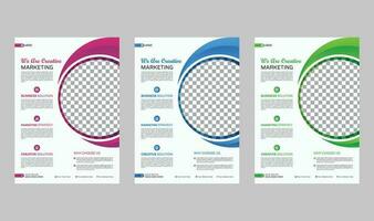 Professional Business Flyer for Corporate Design vector