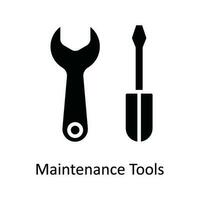 Maintenance Tools Vector   solid Icon Design illustration. Multimedia Symbol on White background EPS 10 File