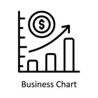 Business Chart Vector    outline  Icon Design illustration. Digital Marketing  Symbol on White background EPS 10 File