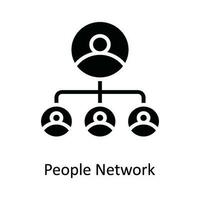 People Network  Vector Solid  Icon Design illustration. Network and communication Symbol on White background EPS 10 File