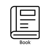 Book Vector  outline Icon Design illustration. User interface Symbol on White background EPS 10 File