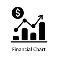 Financial Chart Vector    Solid  Icon Design illustration. Digital Marketing  Symbol on White background EPS 10 File