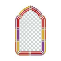 Colorful Islamic Vector Frame Border Modern Touch for a Current Appearance