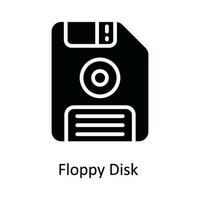 Floppy Disk Vector   solid Icon Design illustration. Multimedia Symbol on White background EPS 10 File