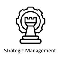 Strategic Management  Vector    outline  Icon Design illustration. Digital Marketing  Symbol on White background EPS 10 File