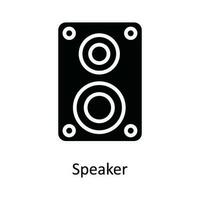 Speaker  Vector Solid  Icon Design illustration. Network and communication Symbol on White background EPS 10 File