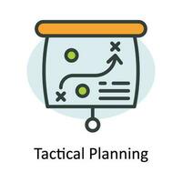 Tactical Planning  Vector   Fill outline  Icon Design illustration. Digital Marketing  Symbol on White background EPS 10 File