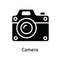 Camera Vector   solid Icon Design illustration. Multimedia Symbol on White background EPS 10 File