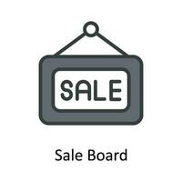 Sale Board Vector   Fill outline  Icon Design illustration. Digital Marketing  Symbol on White background EPS 10 File