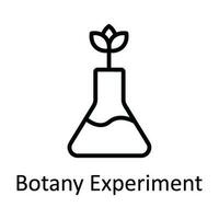 Botany Experiment Vector outline Icon Design illustration. Education Symbol on White background EPS 10 File