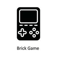 Brick Game Vector   solid Icon Design illustration. Multimedia Symbol on White background EPS 10 File