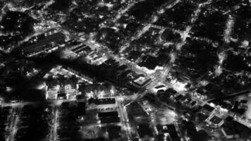 Aerial view of new york city urban metropolis skyline buildings video