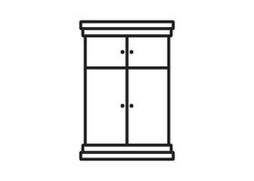 cupboard icon design template vector isolated