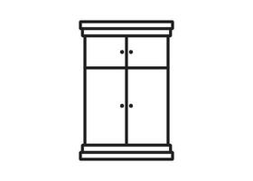 cupboard icon design template vector isolated