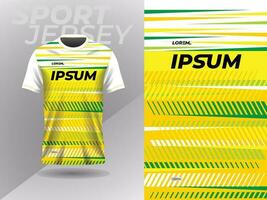 yellow and green sports jersey football soccer racing gaming motocross cycling running vector