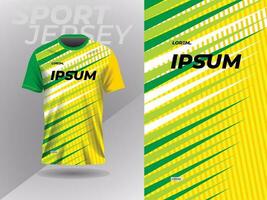 yellow and green sports jersey football soccer racing gaming motocross cycling running vector