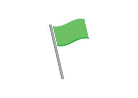 green flag icon design vector