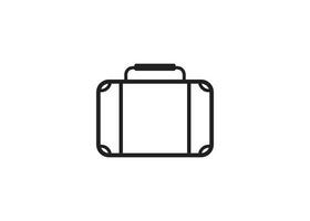 suitcase icon design vector